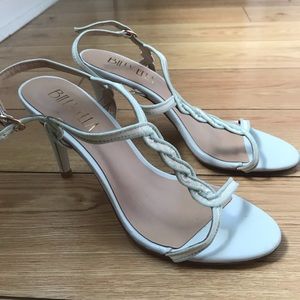 BHLDN x Billy Ella braided t-strap heels size 8